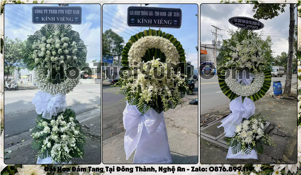 Đặt Vòng Hoa Đám Tang Tại Xã Đông Thành, Tỉnh Nghệ An