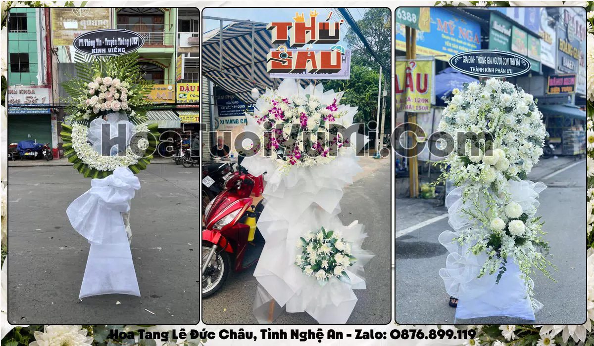Kệ hoa tang lễ giao tận nơi tại Xã Đức Châu, Tỉnh Nghệ An