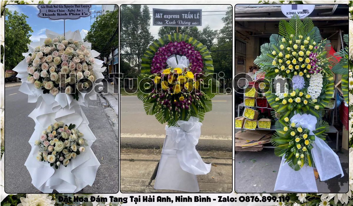 Đặt Vòng Hoa Đám Tang Tại Xã Hải Anh, Tỉnh Ninh Bình