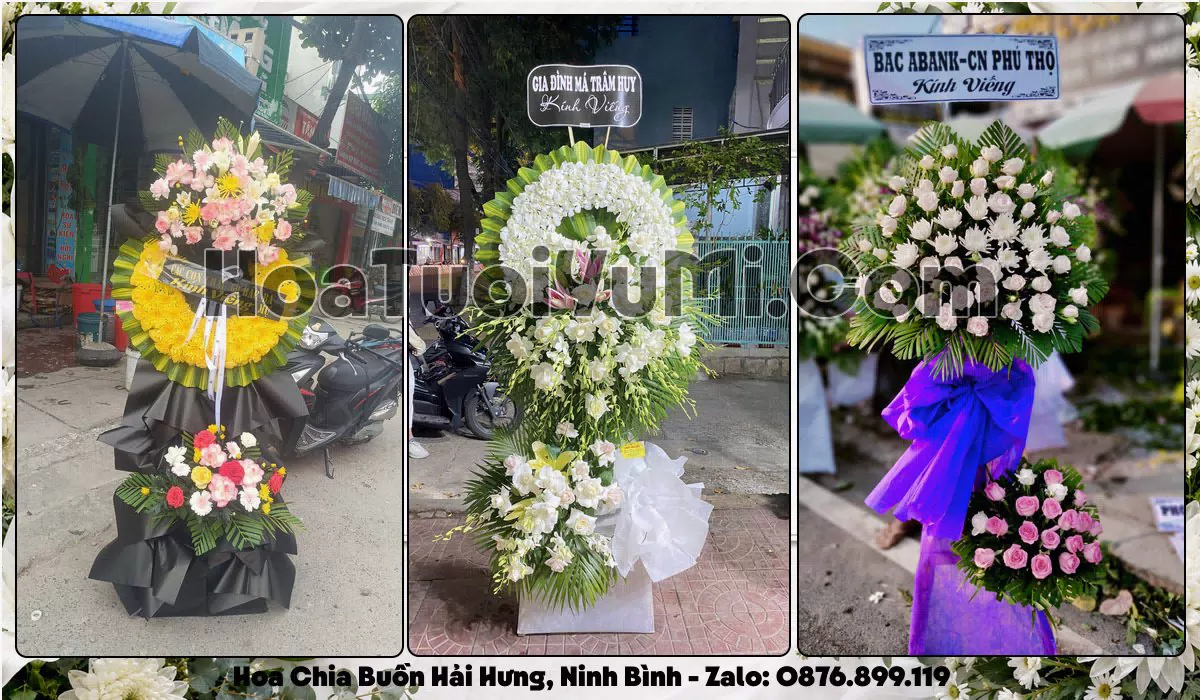 Đặt Vòng Hoa Đám Tang Tại Xã Hải Hưng, Tỉnh Ninh Bình