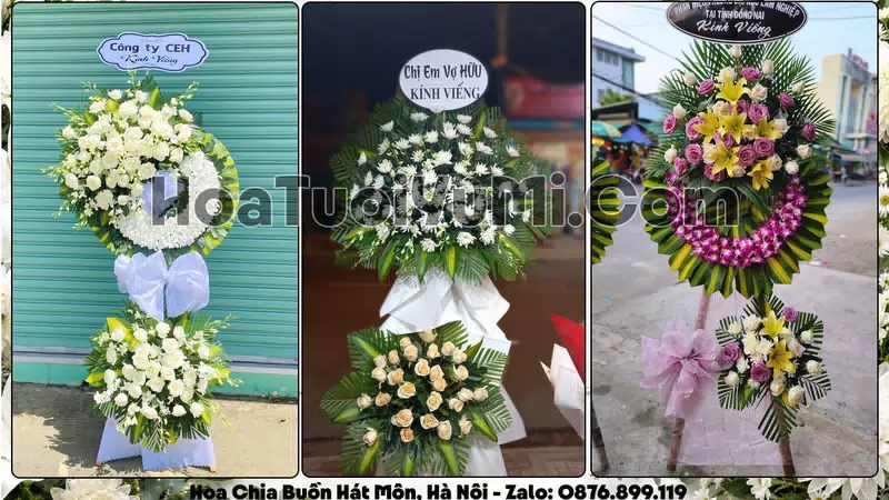 Đặt Vòng Hoa Đám Tang Tại Xã Hát Môn, Thành phố Hà Nội