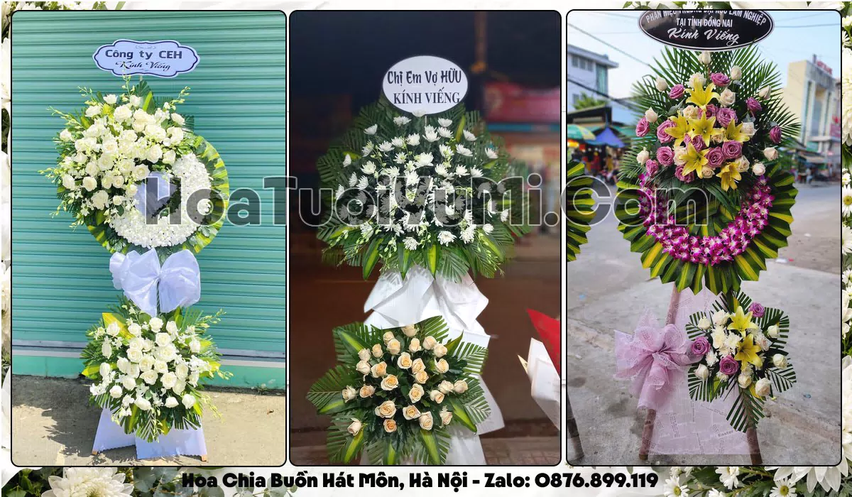Đặt Vòng Hoa Đám Tang Tại Xã Hát Môn, Thành phố Hà Nội