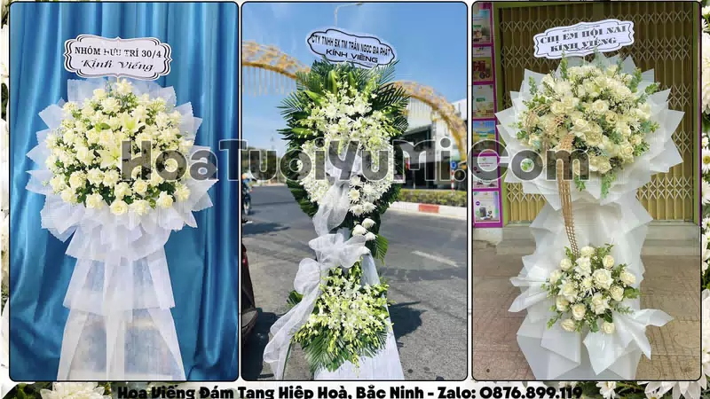 Đặt Vòng Hoa Đám Tang Tại Xã Hiệp Hoà, Tỉnh Bắc Ninh