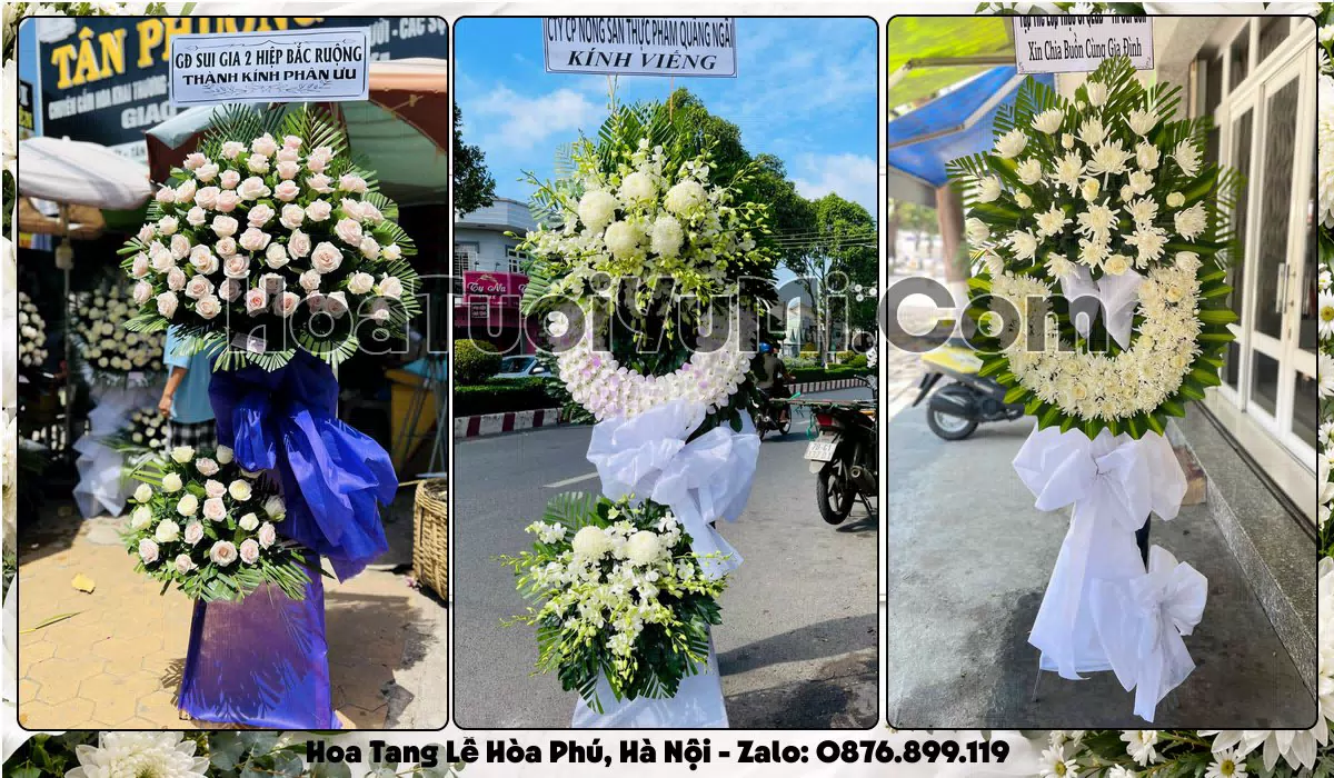 Đặt Vòng Hoa Đám Tang Tại Xã Hòa Phú, Thành phố Hà Nội