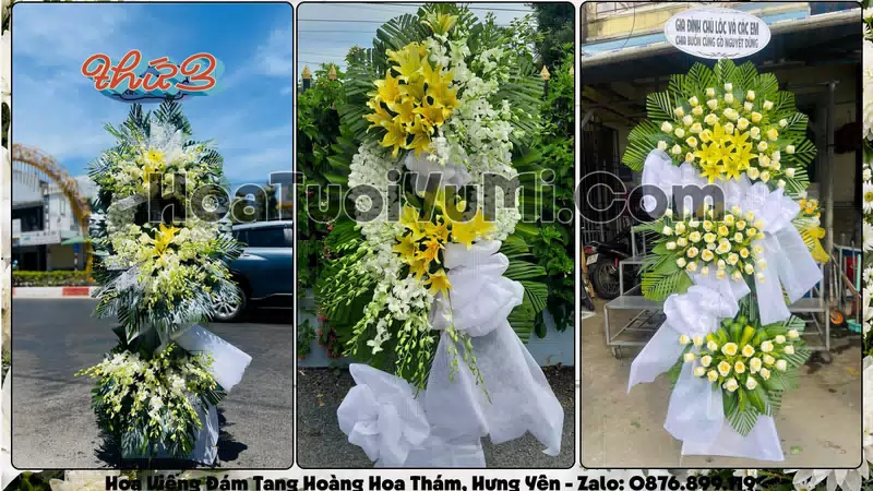 Đặt Vòng Hoa Đám Tang Tại Xã Hoàng Hoa Thám, Tỉnh Hưng Yên