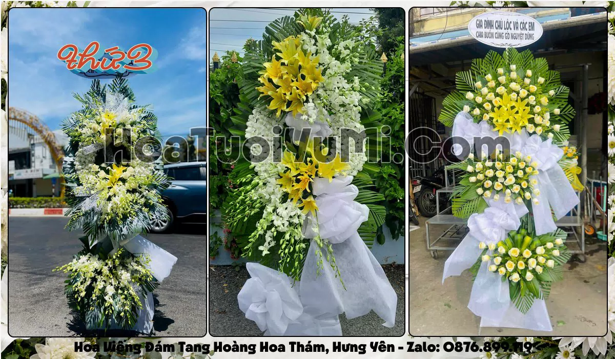 Đặt Vòng Hoa Đám Tang Tại Xã Hoàng Hoa Thám, Tỉnh Hưng Yên