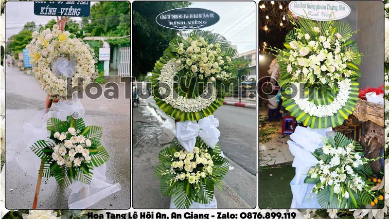 Đặt Vòng Hoa Đám Tang Tại Xã Hội An, An Giang