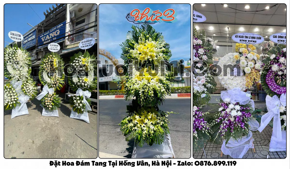 Kệ hoa tang lễ giao tại Xã Hồng Vân, Hà Nội