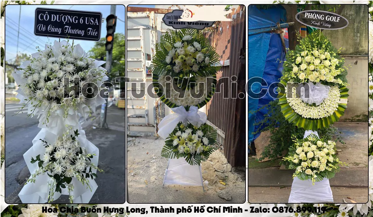 Đặt Vòng Hoa Đám Tang Tại Xã Hưng Long, Thành phố Hồ Chí Minh