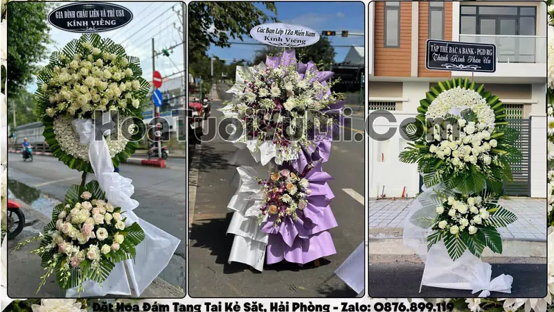 Đặt Vòng Hoa Đám Tang Tại Xã Kẻ Sặt, Thành phố Hải Phòng