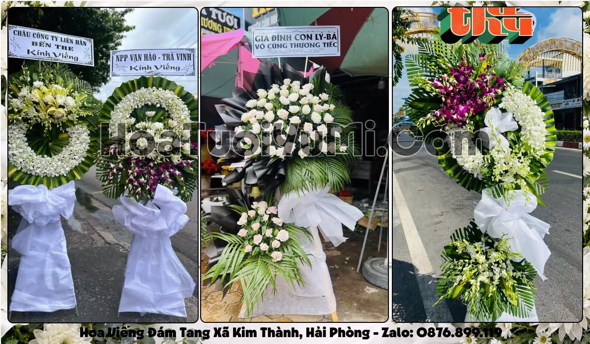 Đặt Vòng Hoa Đám Tang Tại Xã Kim Thành, Thành phố Hải Phòng