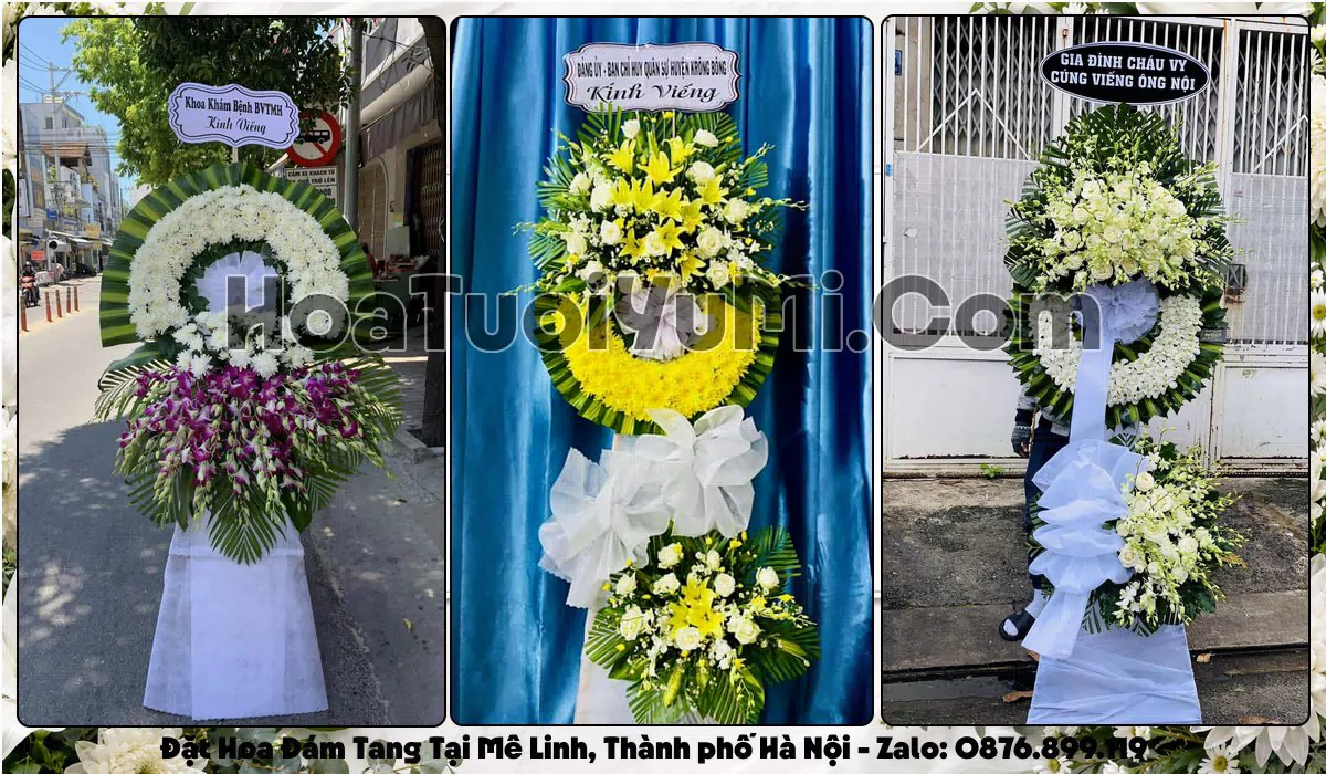 kệ hoa tang lễ giao tại Xã Mê Linh