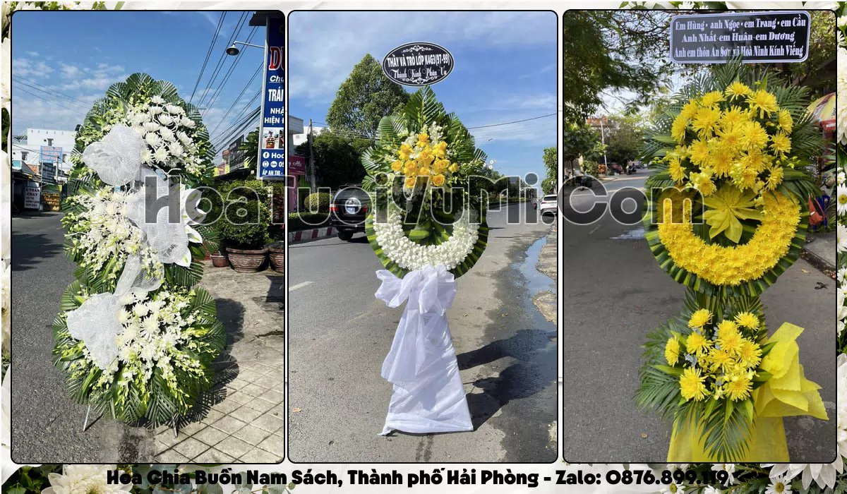 Đặt Vòng Hoa Đám Tang Tại Xã Nam Sách, Thành phố Hải Phòng