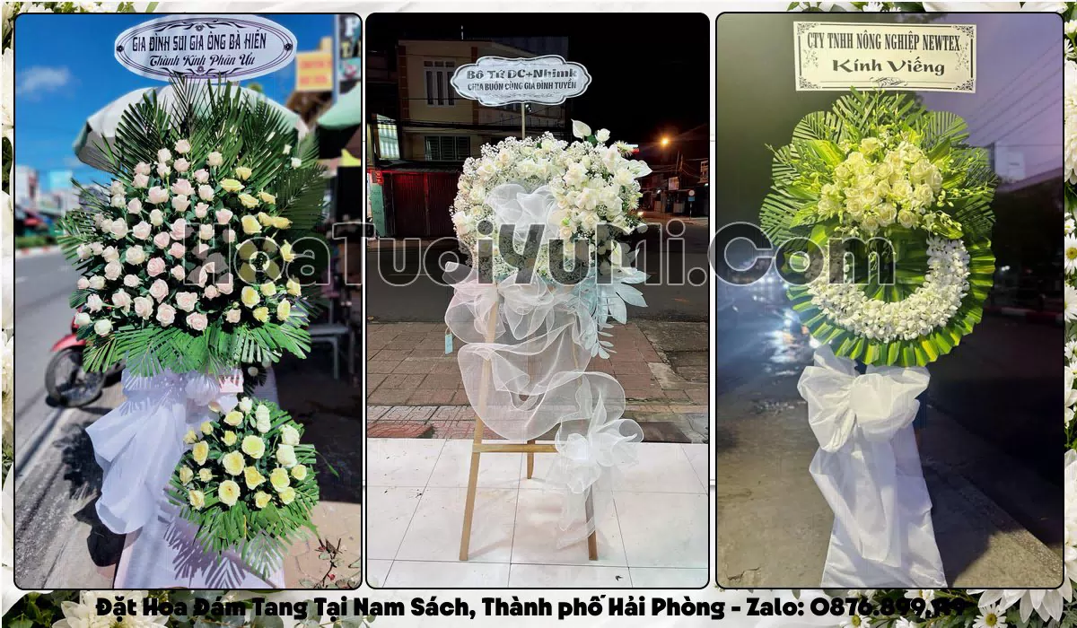 Kệ hoa tang lễ giao tận nơi tại Xã Nam Sách, Thành phố Hải Phòng