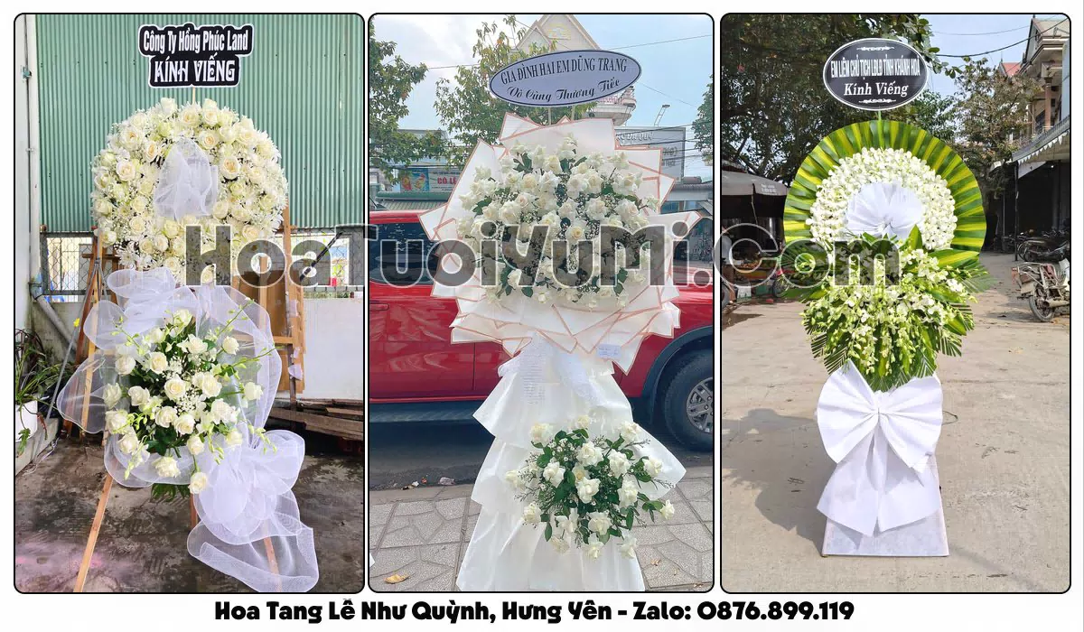 Đặt Vòng Hoa Đám Tang Tại Xã Như Quỳnh, Tỉnh Hưng Yên