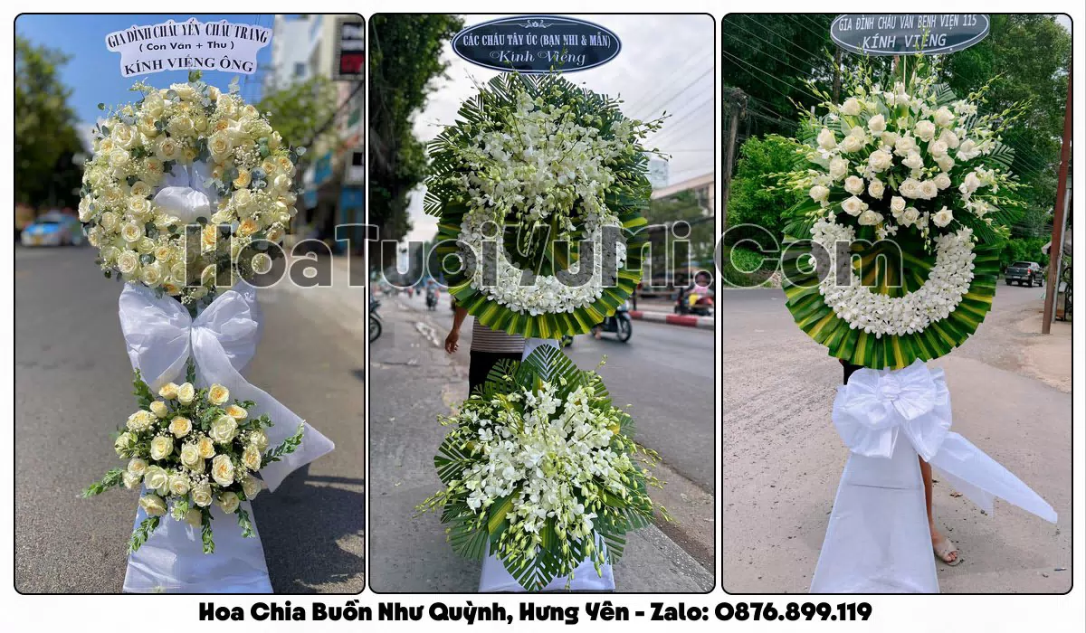 Kệ hoa tang lễ giao tại Xã Như Quỳnh, Hưng Yên