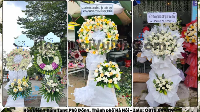 Đặt Vòng Hoa Đám Tang Tại Xã Phù Đổng, Thành phố Hà Nội