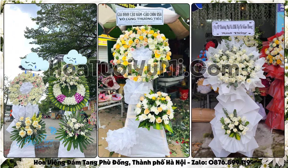 Đặt Vòng Hoa Đám Tang Tại Xã Phù Đổng, Thành phố Hà Nội