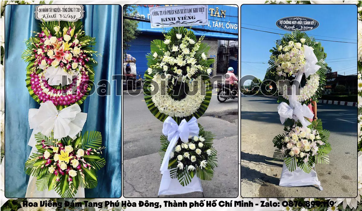 kệ hoa tang lễ giao tận nơi Xã Phú Hòa Đông