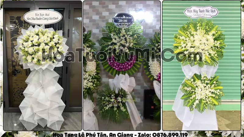 Đặt Vòng Hoa Đám Tang Tại Xã Phú Tân, Tỉnh An Giang