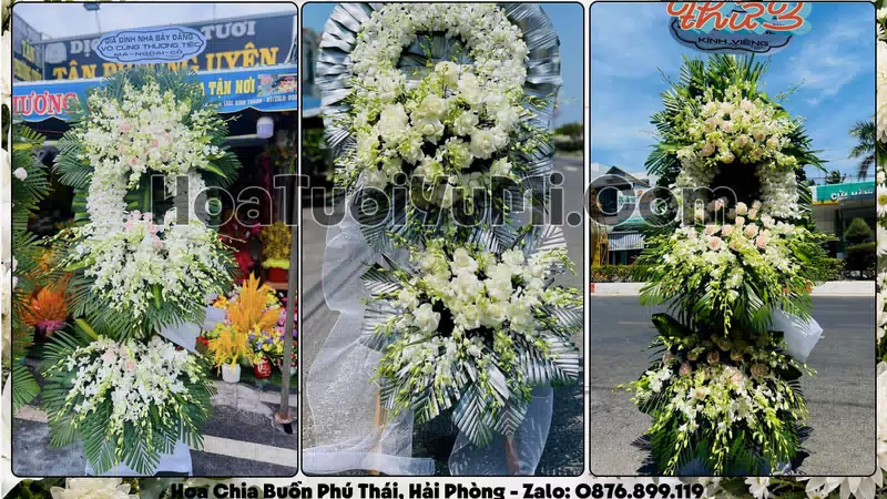 Đặt Vòng Hoa Đám Tang Tại Xã Phú Thái, Thành phố Hải Phòng