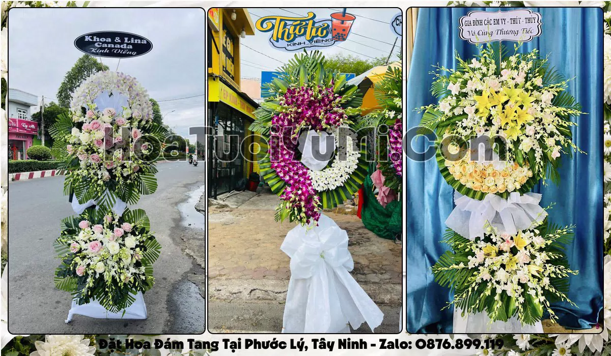Đặt Vòng Hoa Đám Tang Tại Xã Phước Lý, Tỉnh Tây Ninh