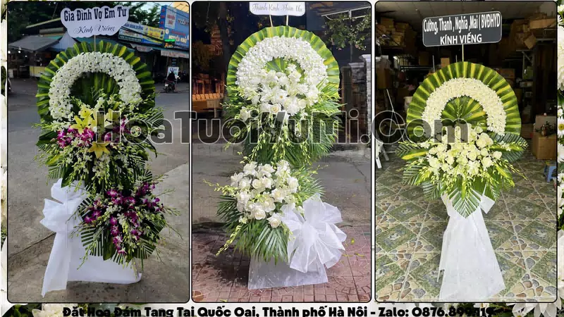 Đặt Vòng Hoa Đám Tang Tại Xã Quốc Oai, Thành phố Hà Nội
