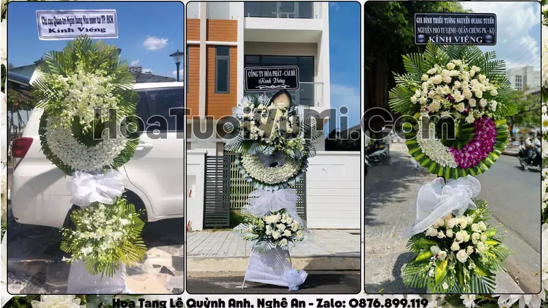 Đặt Vòng Hoa Đám Tang Tại Xã Quỳnh Anh, Tỉnh Nghệ An