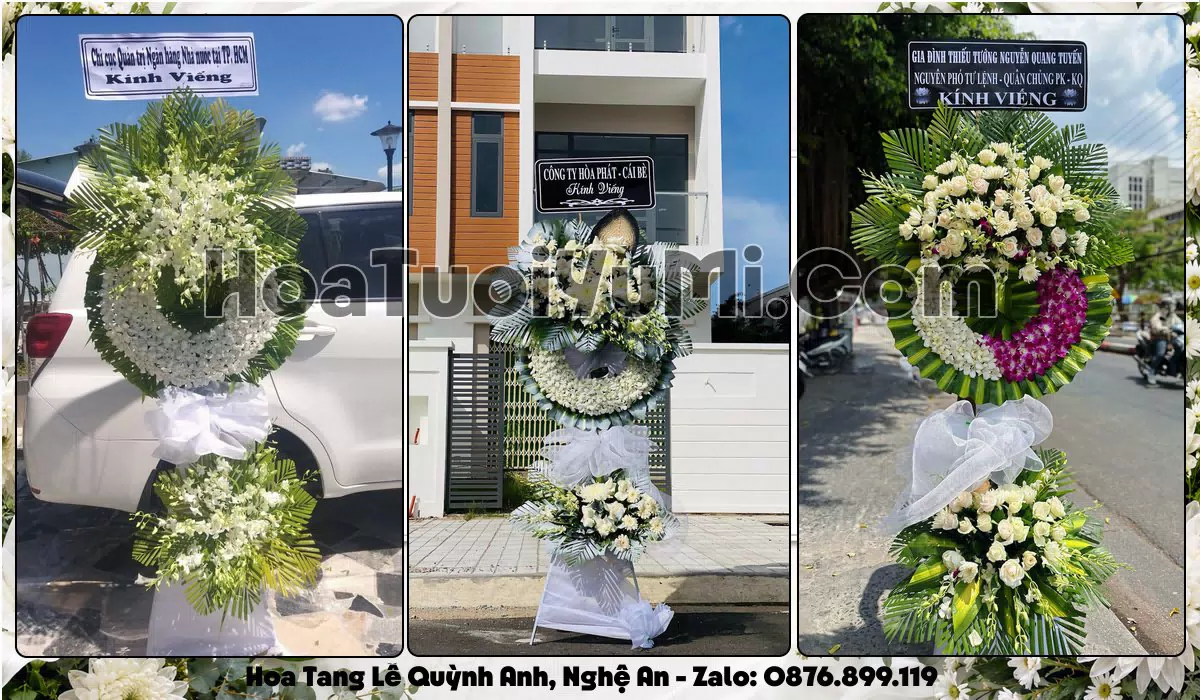 Đặt Vòng Hoa Đám Tang Tại Xã Quỳnh Anh, Tỉnh Nghệ An