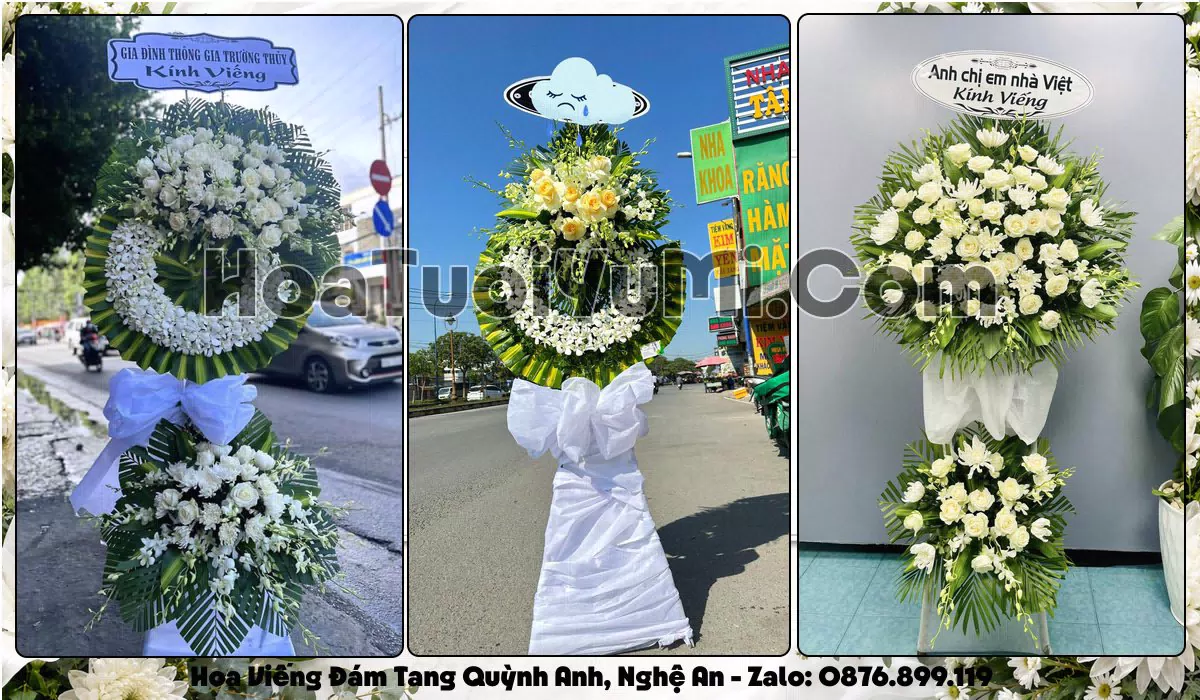 Kệ hoa tang lễ giao tại Xã Quỳnh Anh, Nghệ An