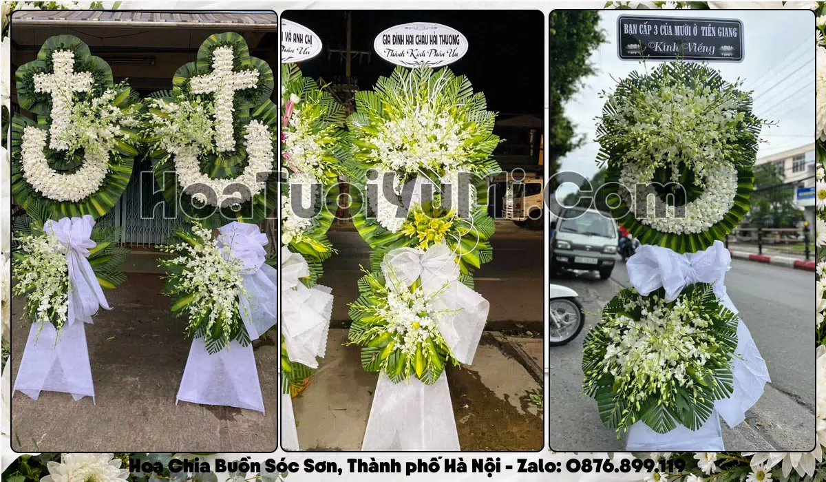 Đặt Vòng Hoa Đám Tang Tại Xã Sóc Sơn, Thành phố Hà Nội