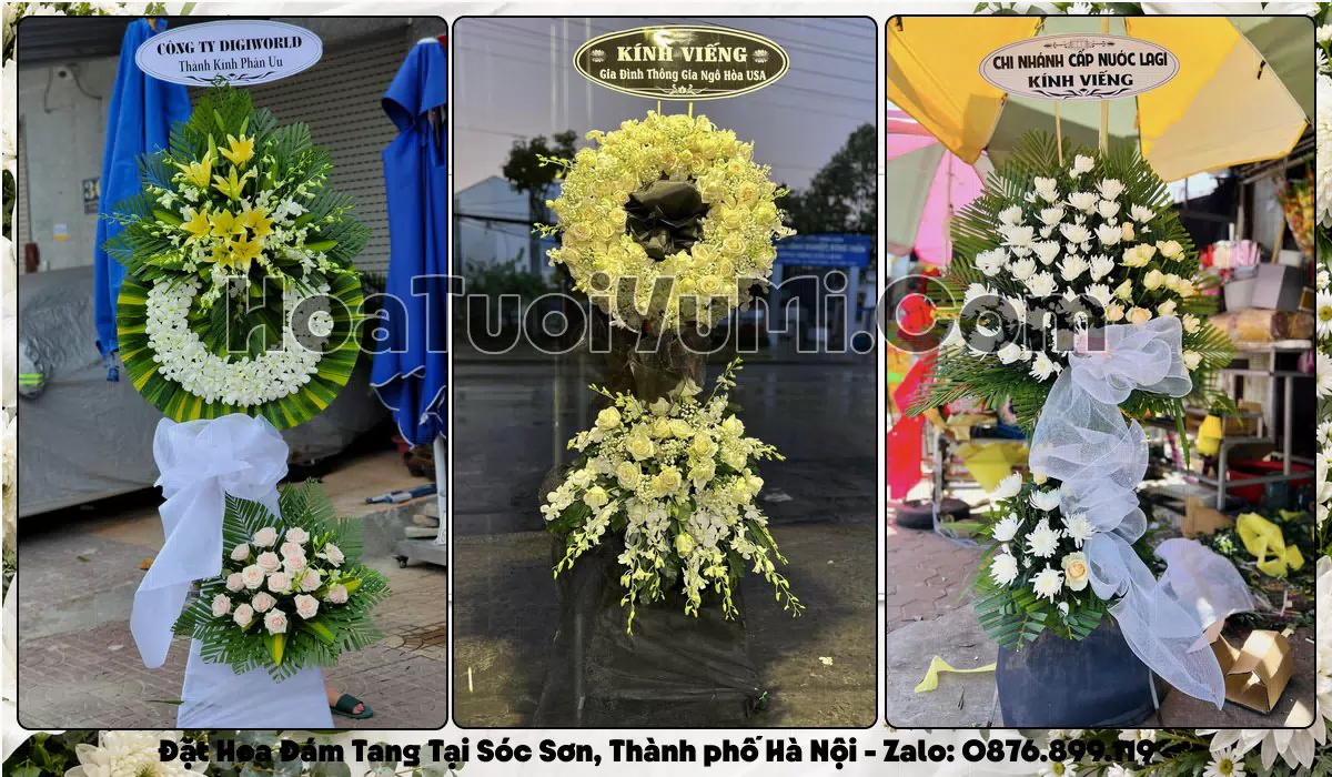 Kệ hoa tang lễ giao tận nơi tại Xã Sóc Sơn, Hà Nội