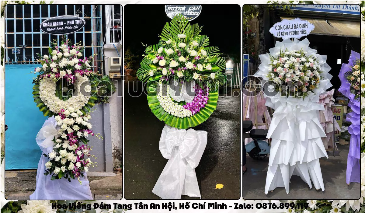 Kệ hoa tang lễ giao tận nơi tại Xã Tân An Hội