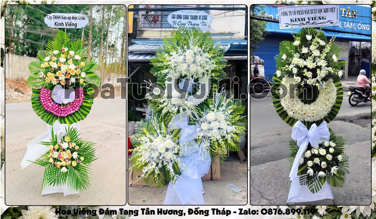 Đặt Vòng Hoa Đám Tang Tại Xã Tân Hương, Tỉnh Đồng Tháp