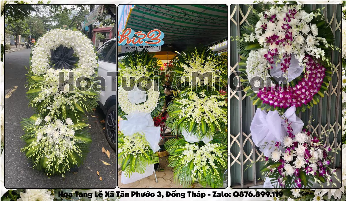 Đặt Vòng Hoa Đám Tang Tại Xã Tân Phước 3, Tỉnh Đồng Tháp