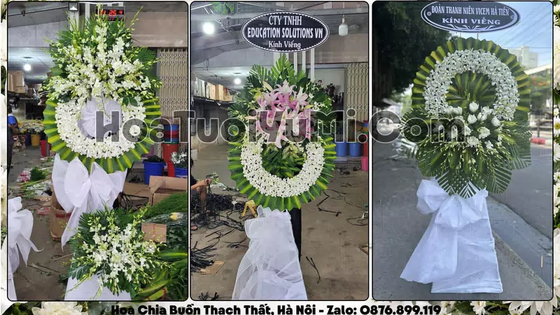 Đặt Vòng Hoa Đám Tang Tại Xã Thạch Thất, Thành phố Hà Nội