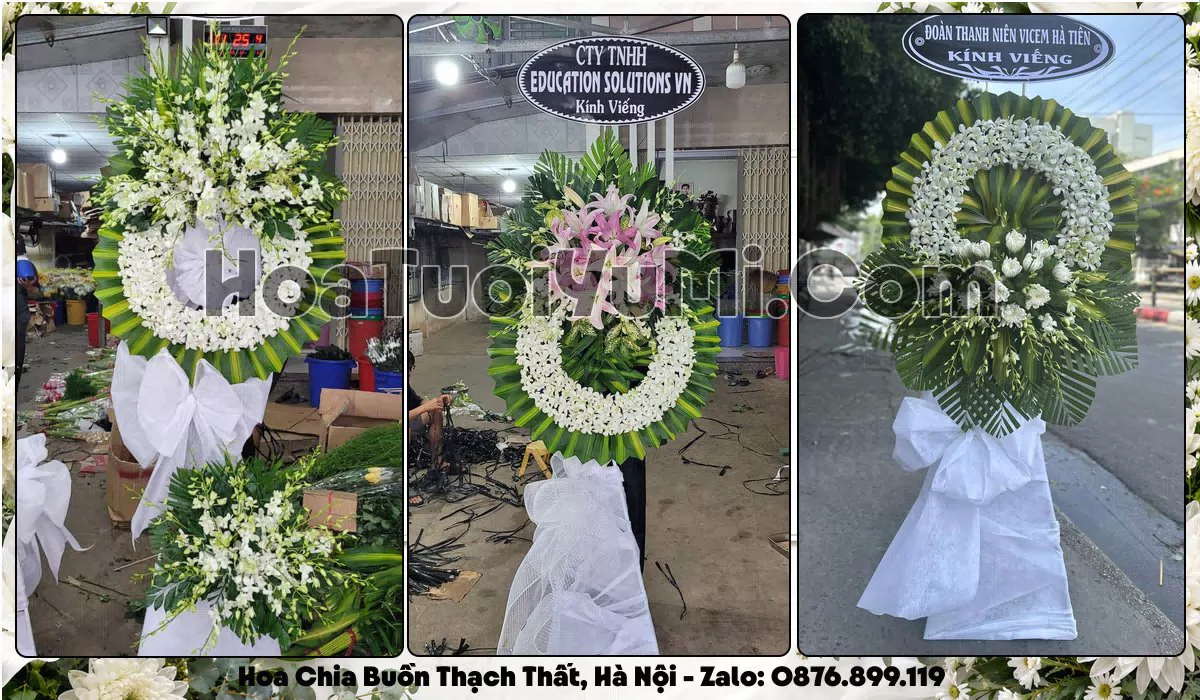 Đặt Vòng Hoa Đám Tang Tại Xã Thạch Thất, Thành phố Hà Nội