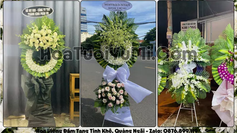 Đặt Vòng Hoa Đám Tang Tại Xã Tịnh Khê, Tỉnh Quảng Ngãi