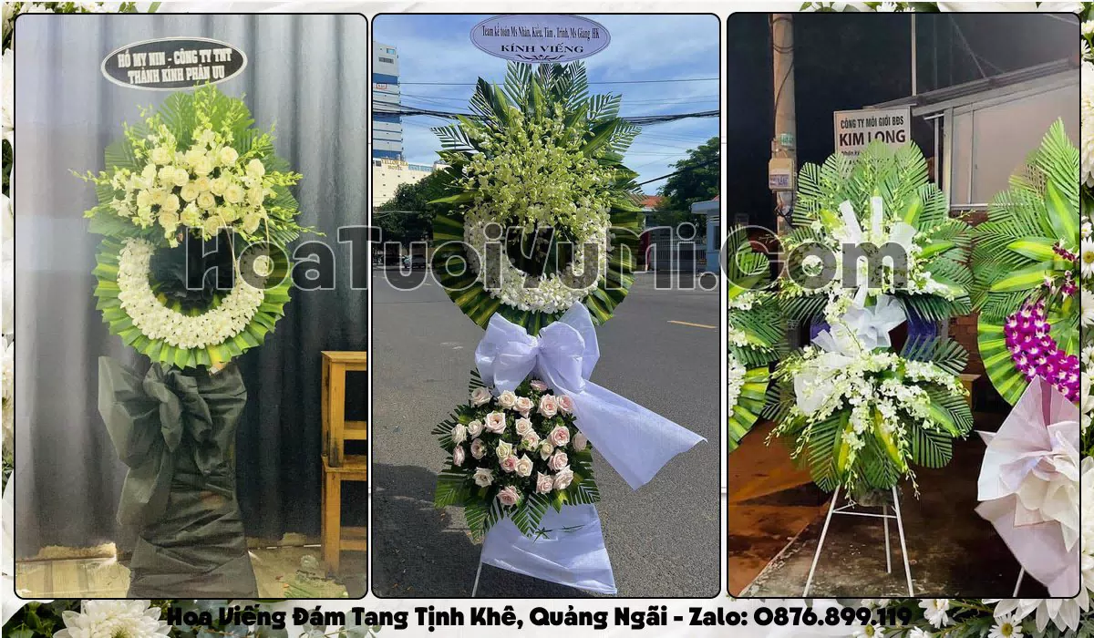 Đặt Vòng Hoa Đám Tang Tại Xã Tịnh Khê, Tỉnh Quảng Ngãi