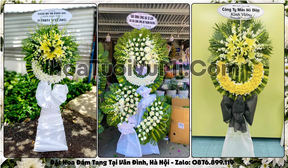 Đặt Vòng Hoa Đám Tang Tại Xã Vân Đình, Thành phố Hà Nội