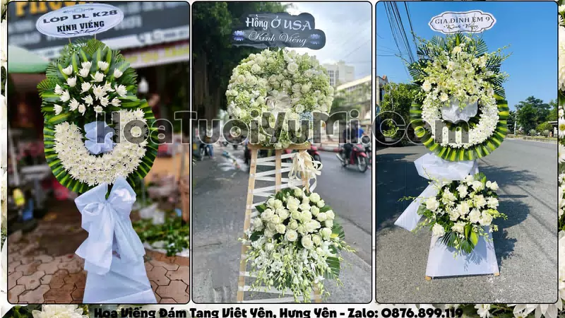 Đặt Vòng Hoa Đám Tang Tại Xã Việt Yên, Tỉnh Hưng Yên