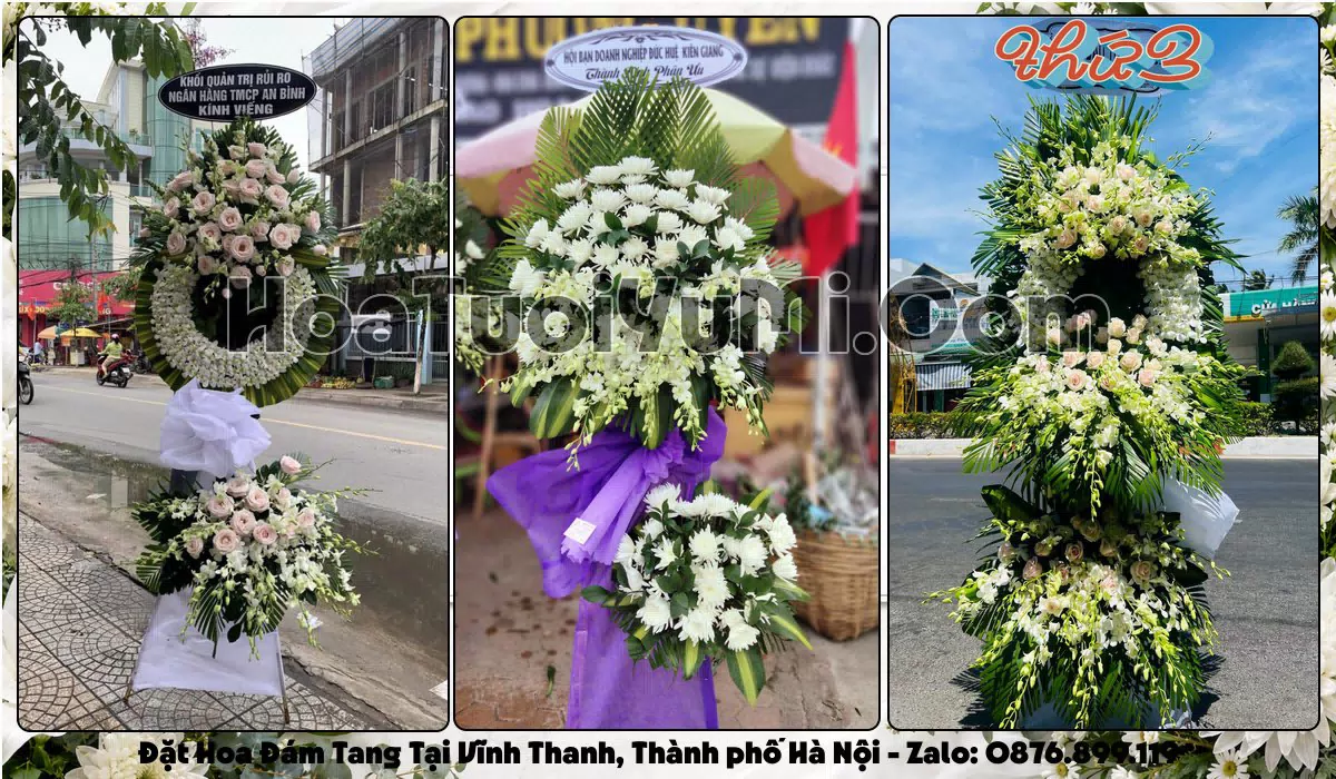 Đặt Vòng Hoa Đám Tang Tại Xã Vĩnh Thanh, Thành phố Hà Nội