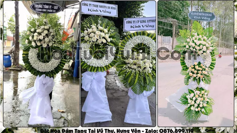 Đặt Vòng Hoa Đám Tang Tại Xã Vũ Thư, Tỉnh Hưng Yên
