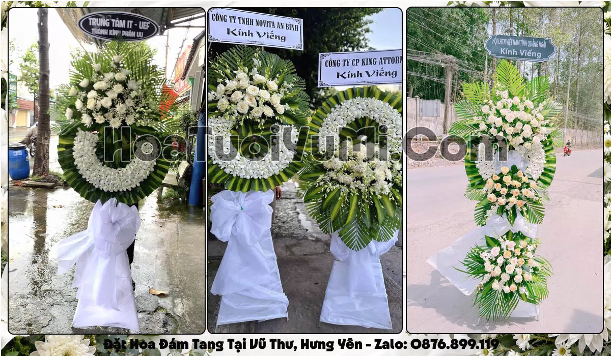 Đặt Vòng Hoa Đám Tang Tại Xã Vũ Thư, Tỉnh Hưng Yên