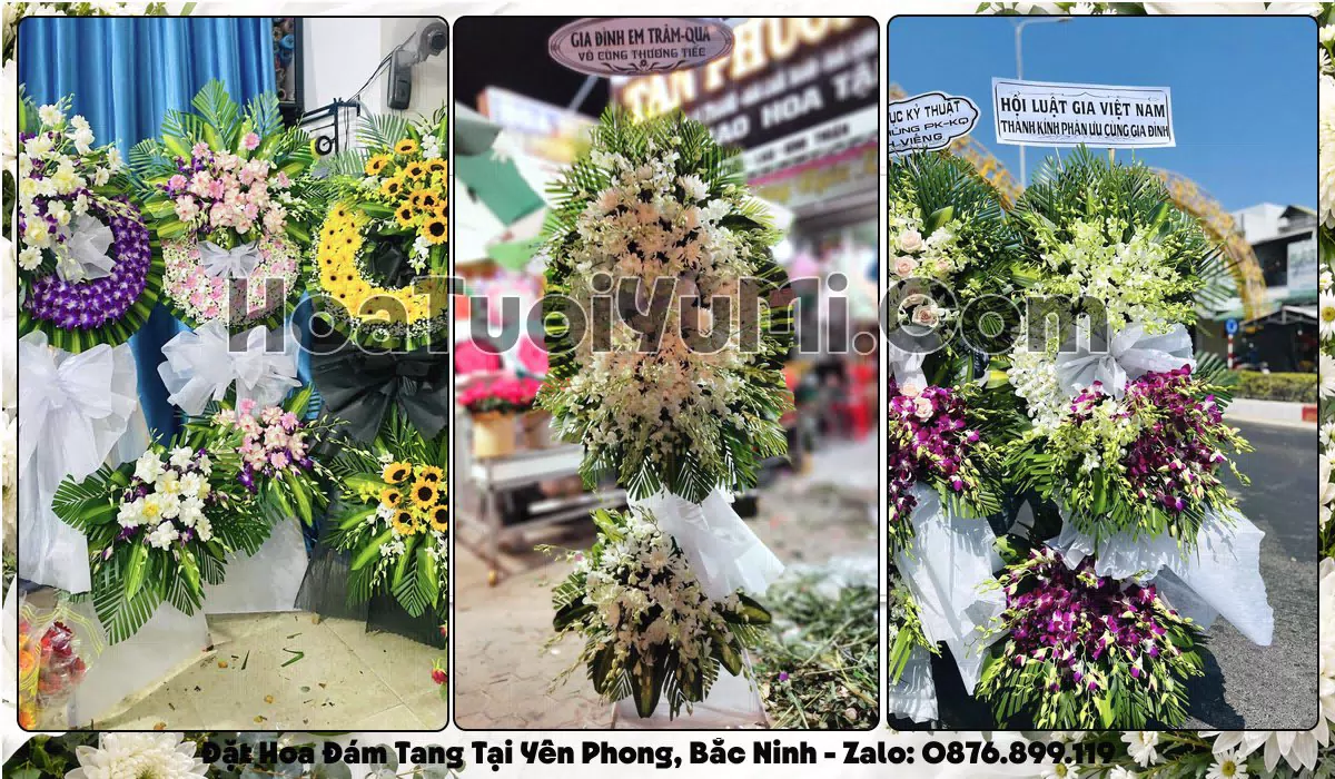 Đặt Vòng Hoa Đám Tang Tại Xã Yên Phong, Tỉnh Bắc Ninh