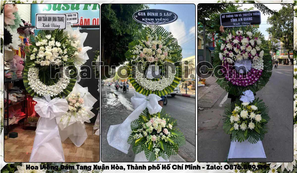 Đặt Vòng Hoa Đám Tang Tại Phường Xuân Hòa, TP.HCM