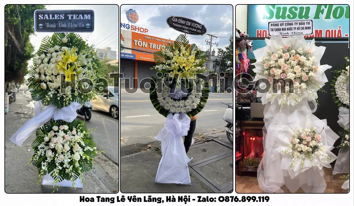 kệ hoa tang lễ giao tận nơi tại Xã Yên Lãng
